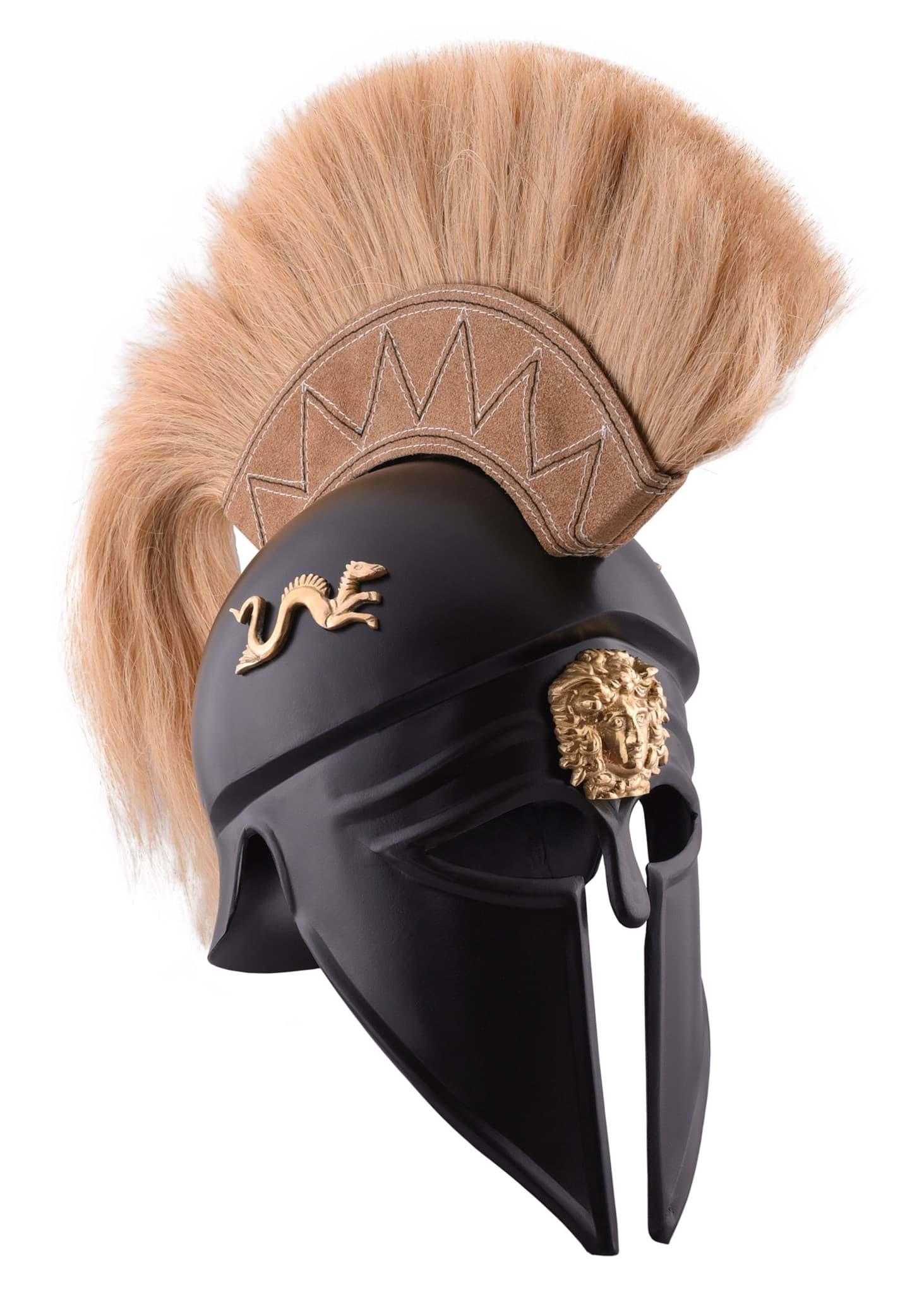 Image de Battle Merchant - Casque italo-corinthien avec crête noire