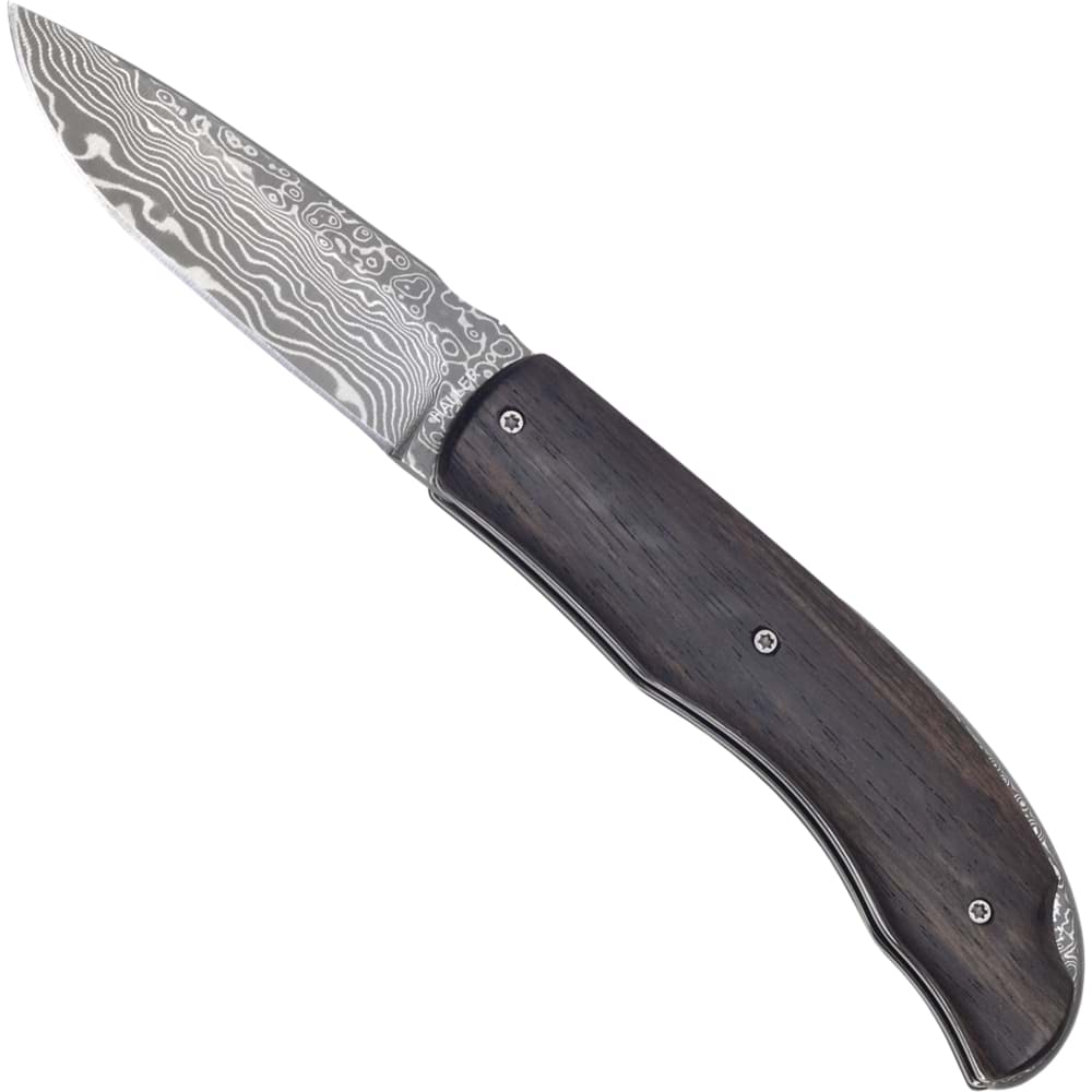 Picture of Haller - Damascus Pocket Knife Ebony 42979