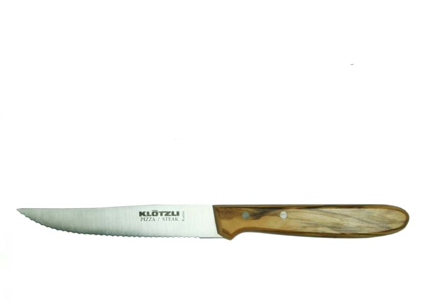 Image de Klötzli - Couteau à pizza, couteau à steak en bois d'olivier