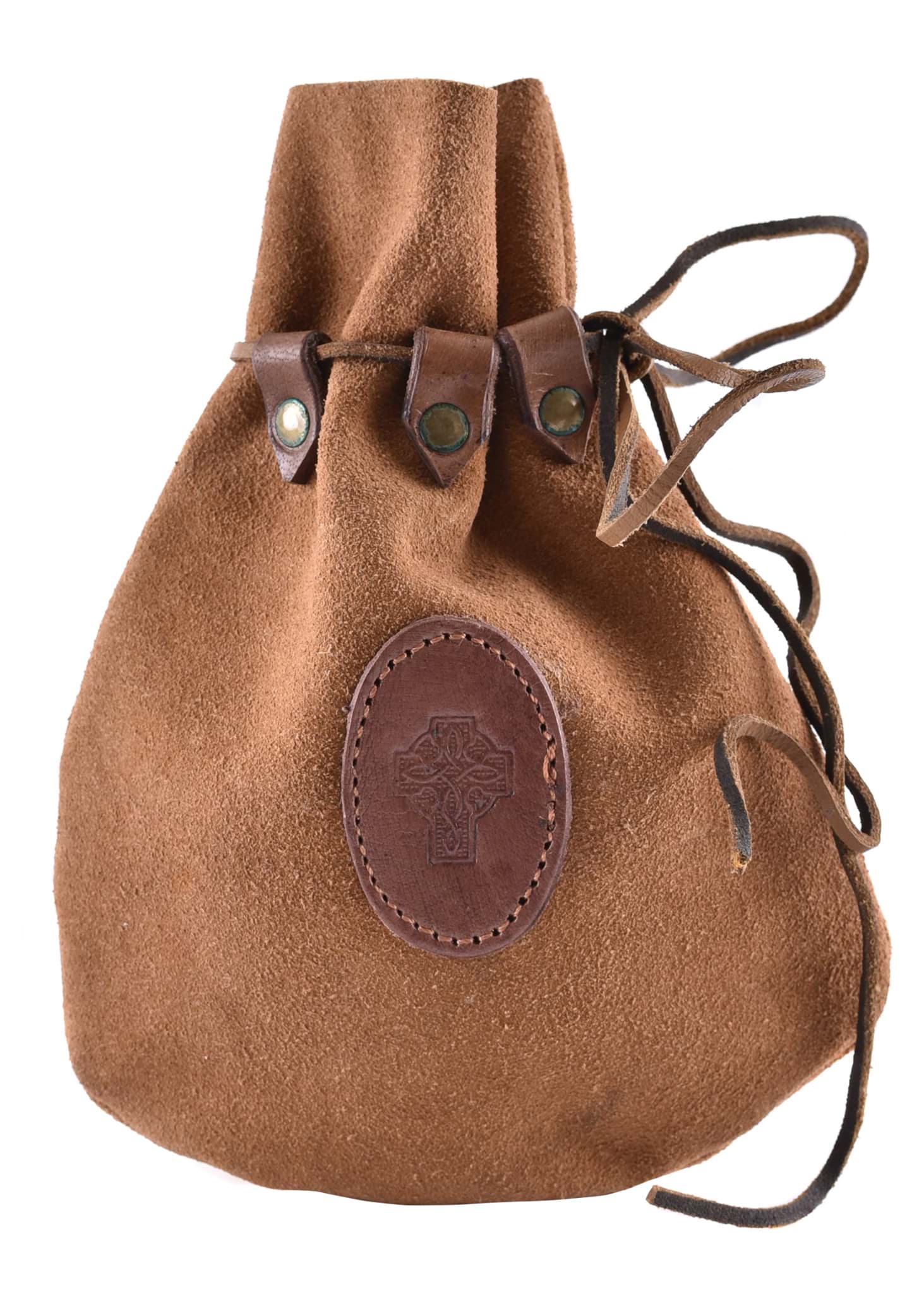 Picture of Battle Merchant - Medieval Leather Pouch with Celtic Cross