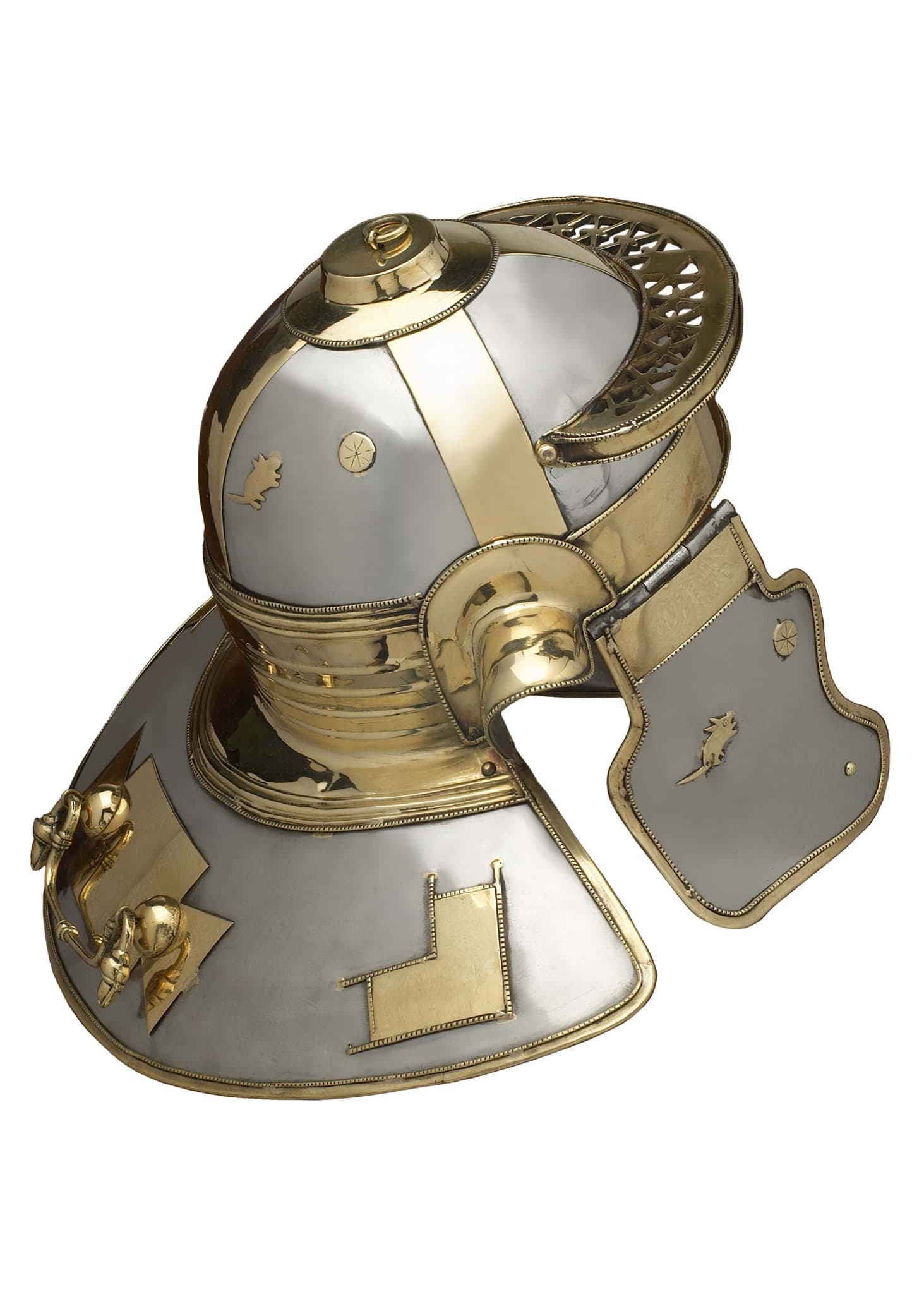 Picture of Battle Merchant - Niedermörmter Italic H Roman Helmet Steel and Brass