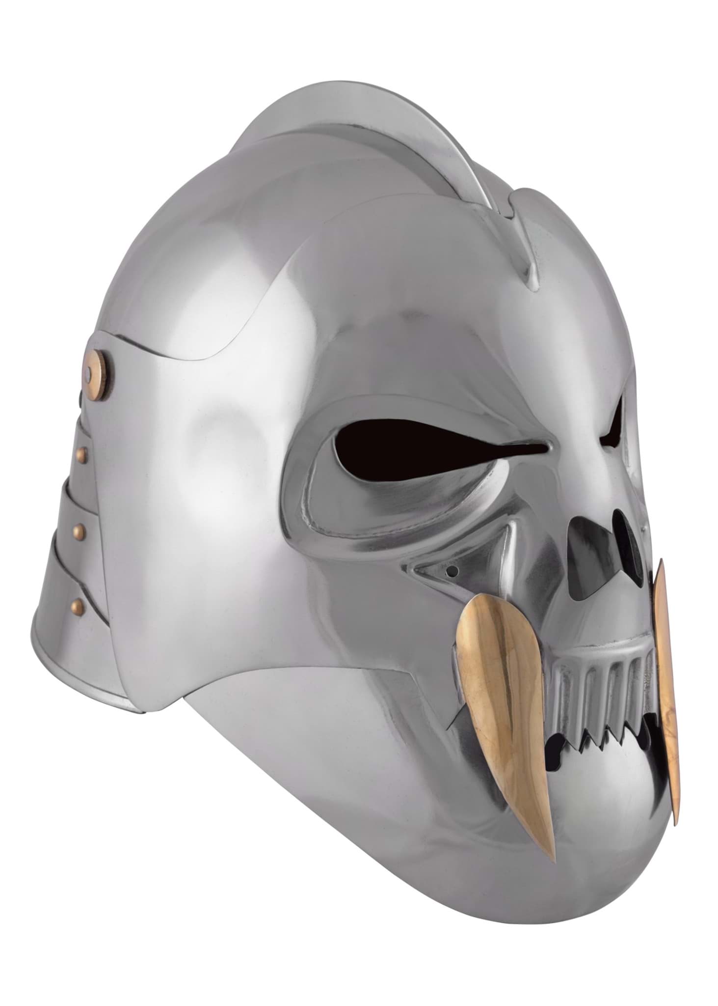 Immagine di Battle Merchant - Elmo maschere orco in acciaio