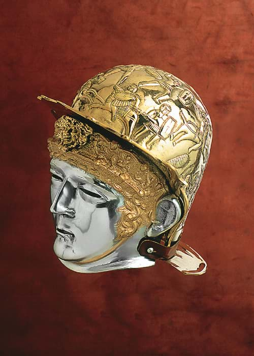 Image de Battle Merchant - Casque de cavalerie Ribchester en laiton et acier