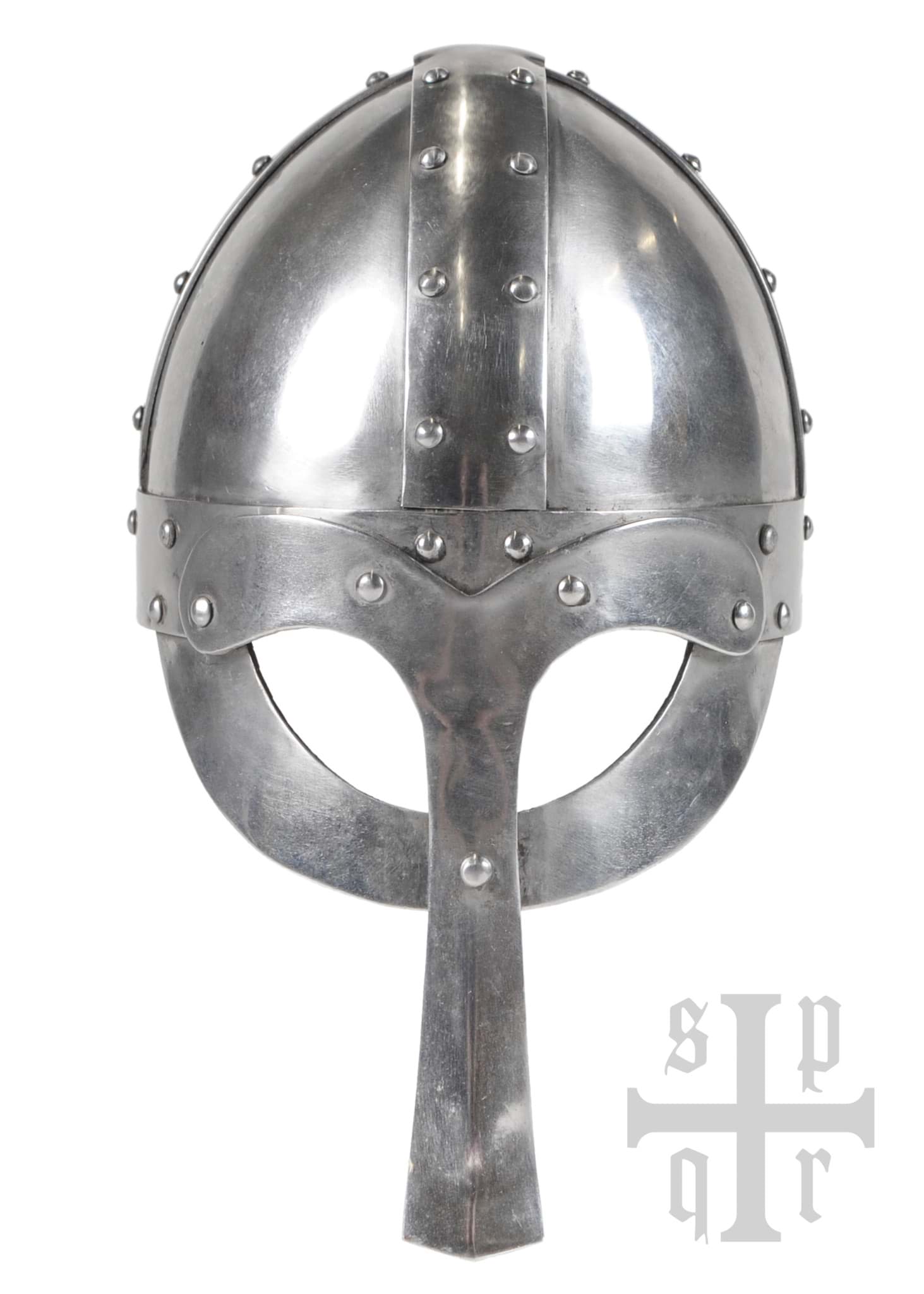 Image de SPQR - Casque Viking à lunettes avec nasal long en acier de 2 mm
