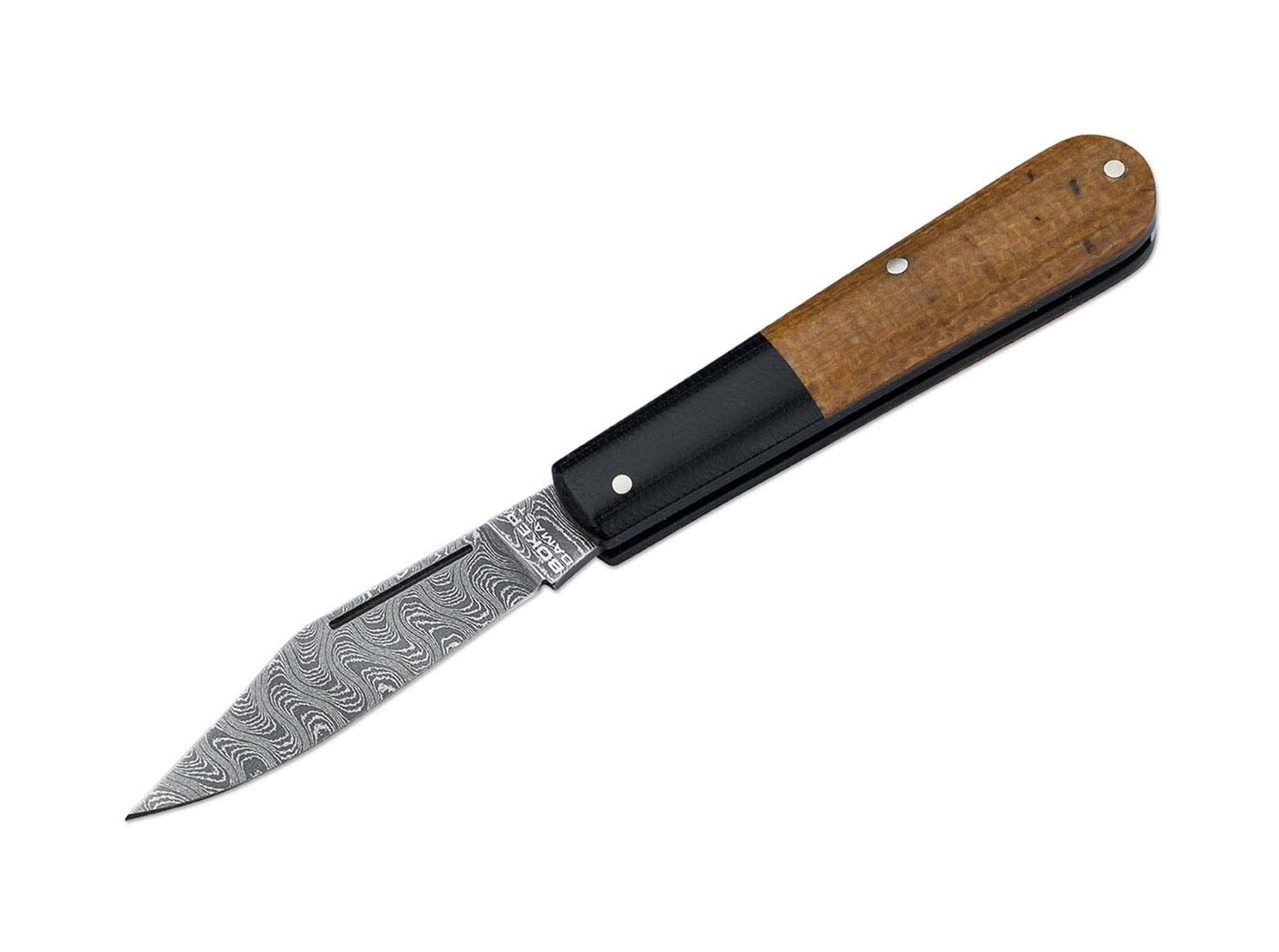 Immagine di Böker - Barlow Integrale Burlap Micarta Damast