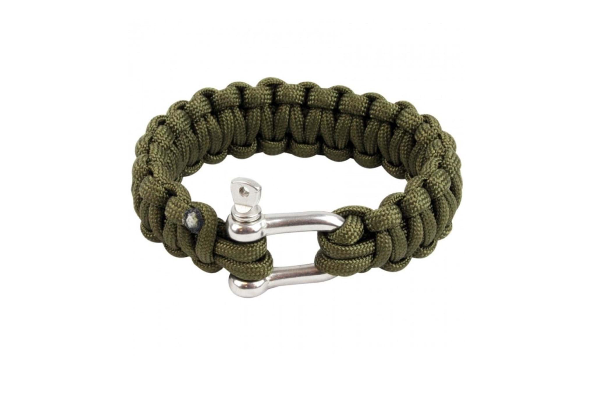 Image de Highlander - Bracelet Paracord avec anneau en D olive