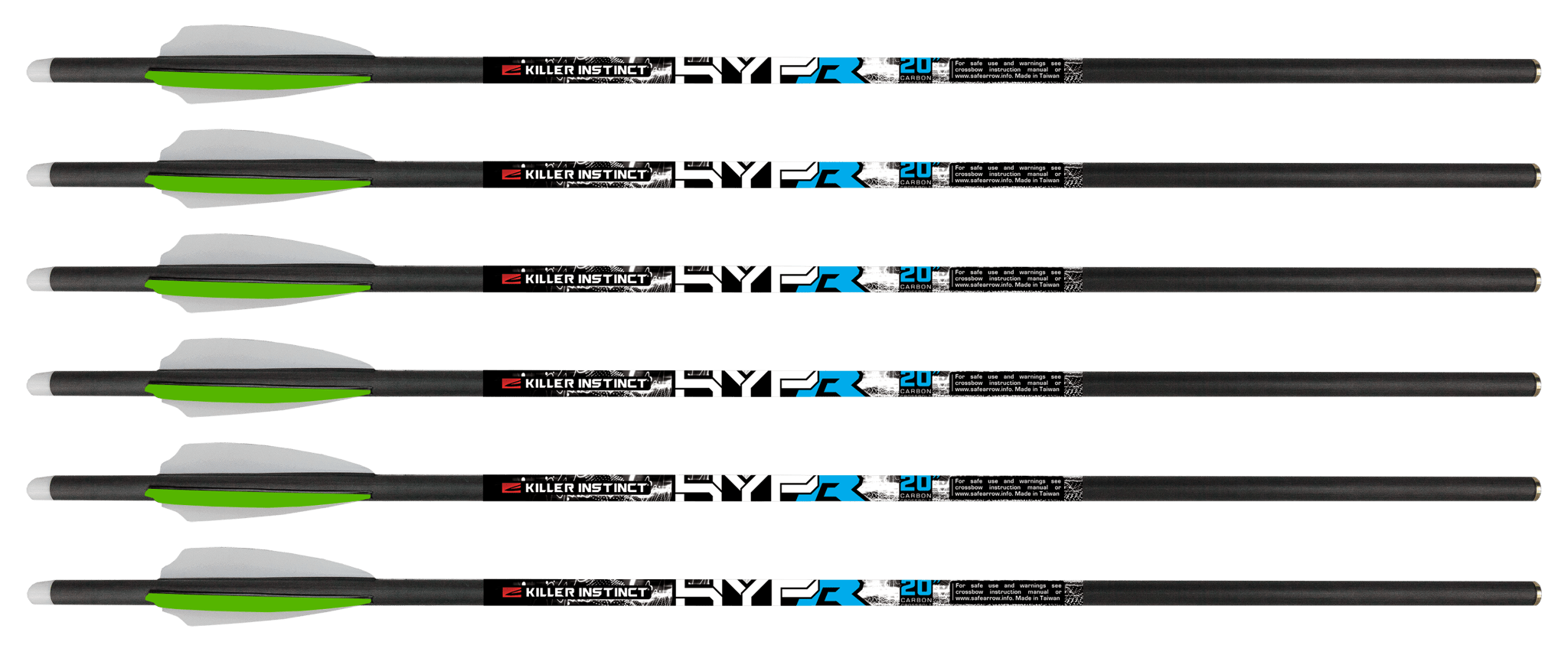 Bild von Killer Instinct - Hypr Lite 20" Carbonbolzen 6er-Pack