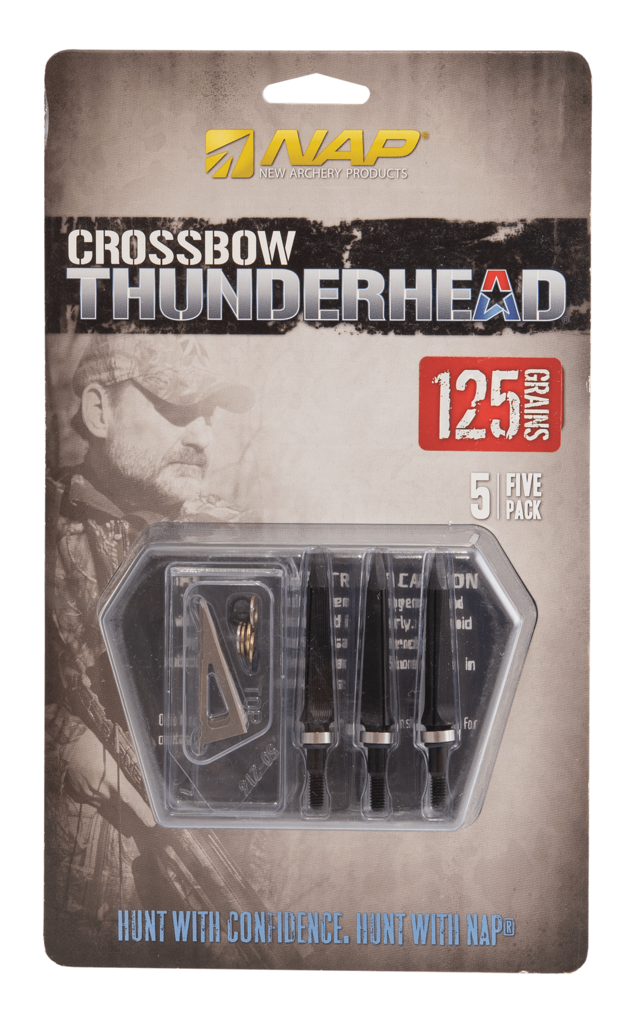 Image de NAP - Pointes de chasse à visser Fixed Blade Thunderhead 125 gr, pack de 5