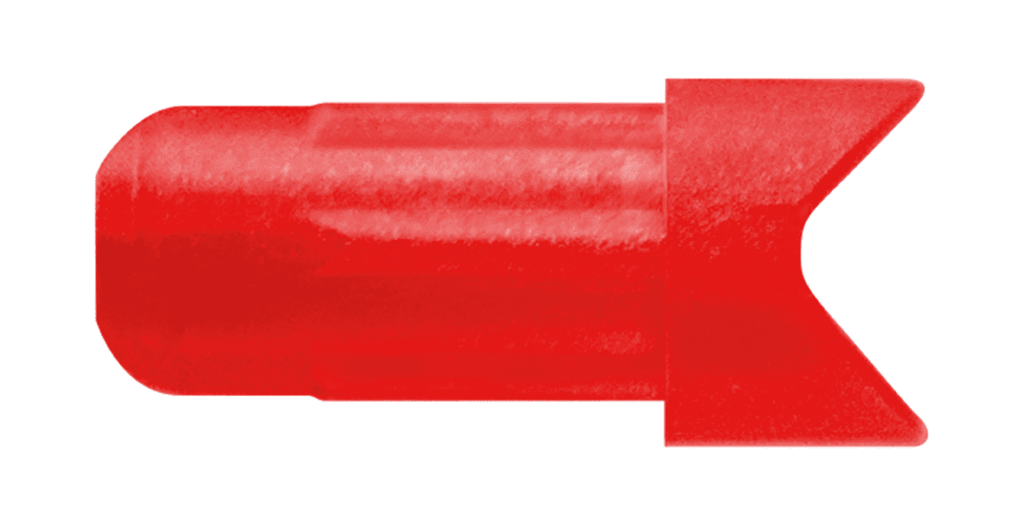 Immagine di Easton - Bullone a mezzaluna FMJ rosso confezione da 100