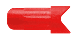 Image de Easton - Demi-lune FMJ Flèches Rouge Pack de 100