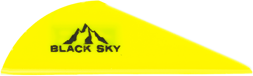 Immagine di Bohning - Piume nere Black Sky 2" Neon Giallo 100er-Pack