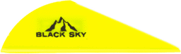 Bild von Bohning - Black Sky Vanes 2" Neon Gelb 100er-Pack