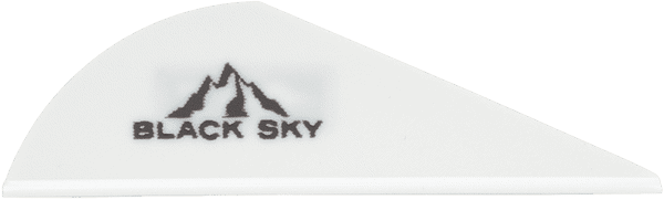 Image de Bohning - Black Sky Vanes 2" Blanc Pack de 100