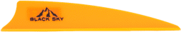 Image de Bohning - Plumes Black Sky Vanes 3" coupe shield néon orange, pack de 100