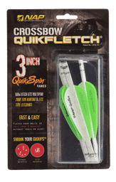 Image de NAP - Quickfletch Quickspin 3" Blanc-Vert-Vert Pack de 3