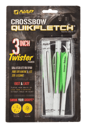 Bild von NAP - Quickfletch Twister 3" Weiss-Grün-Grün 3er-Pack