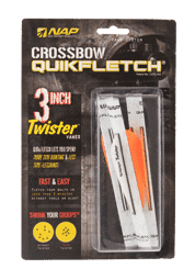 Bild von NAP - Quickfletch Twister 3" Weiss-Orange-Orange 3er-Pack