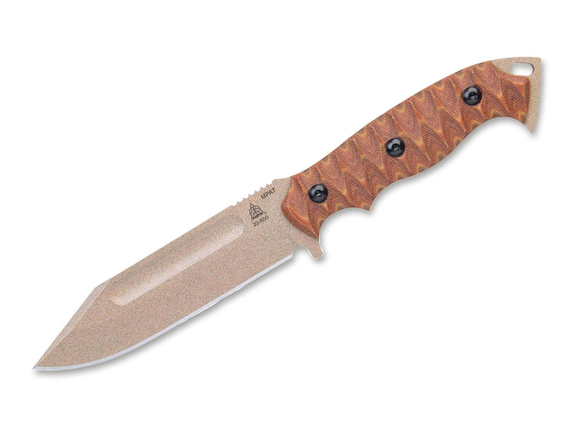 Image de TOPS Knives - M-PAT Toile Tan Micarta