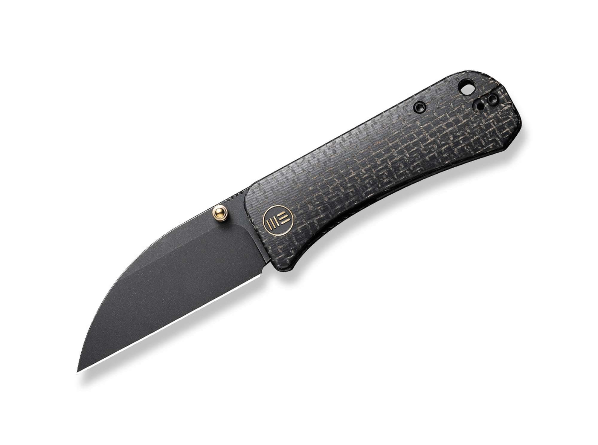 Bild von WE Knife - Banter Wharncliffe Burlap Micarta All Black