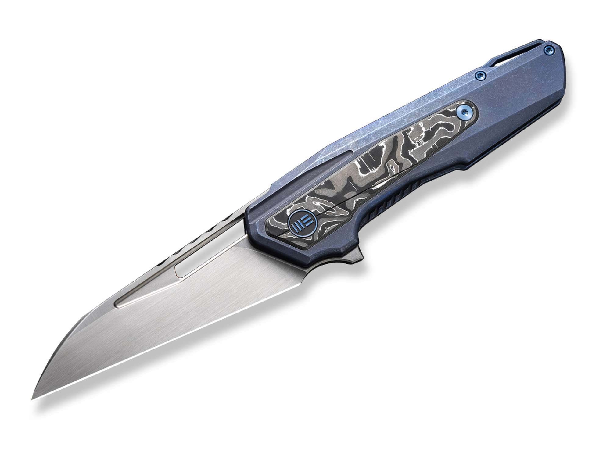 Bild von WE Knife - Falcaria Titanium Blue Aluminum Foil CF