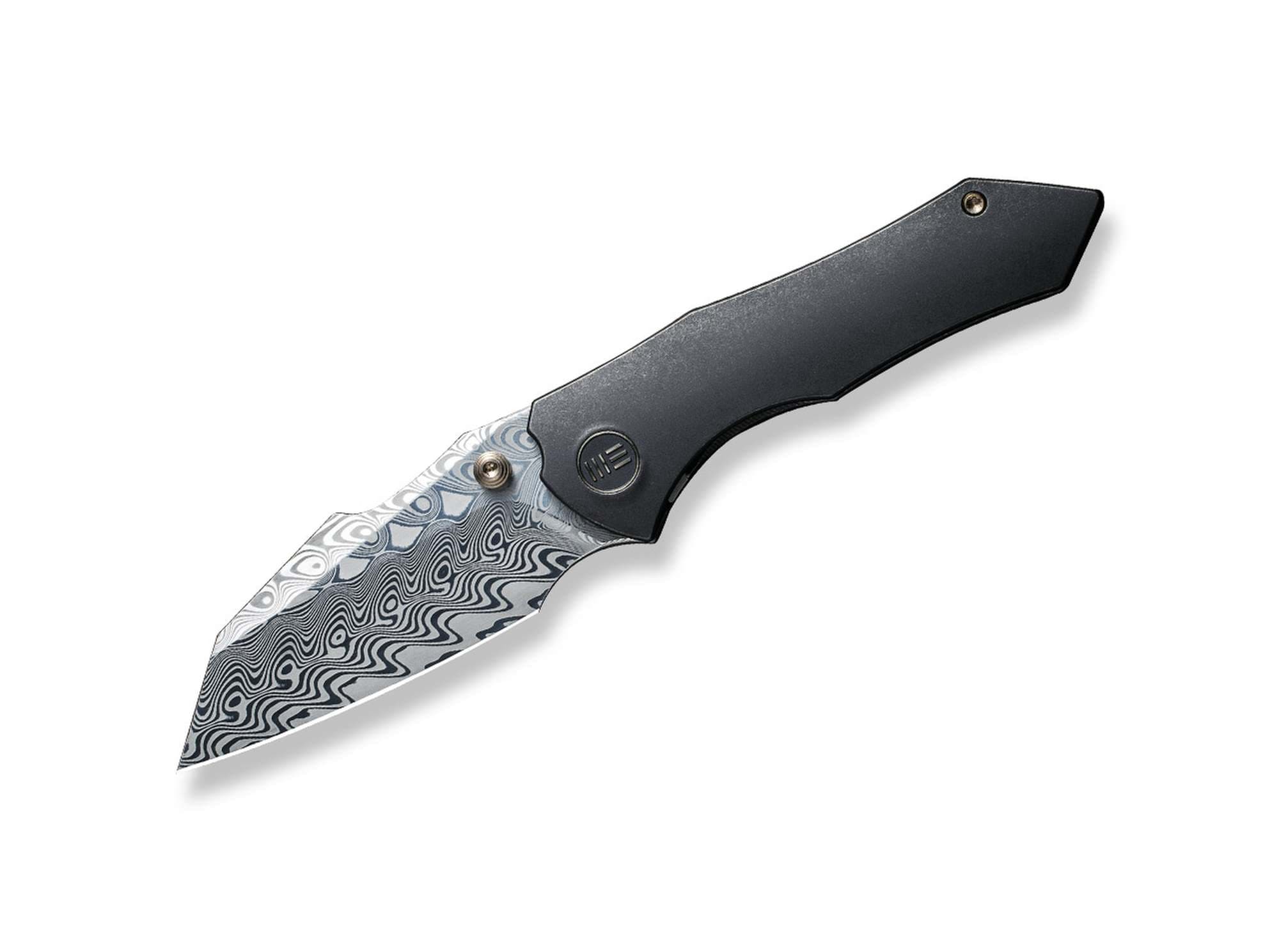 Bild von WE Knife - High-Fin Titanium Black Hakkapella Damascus