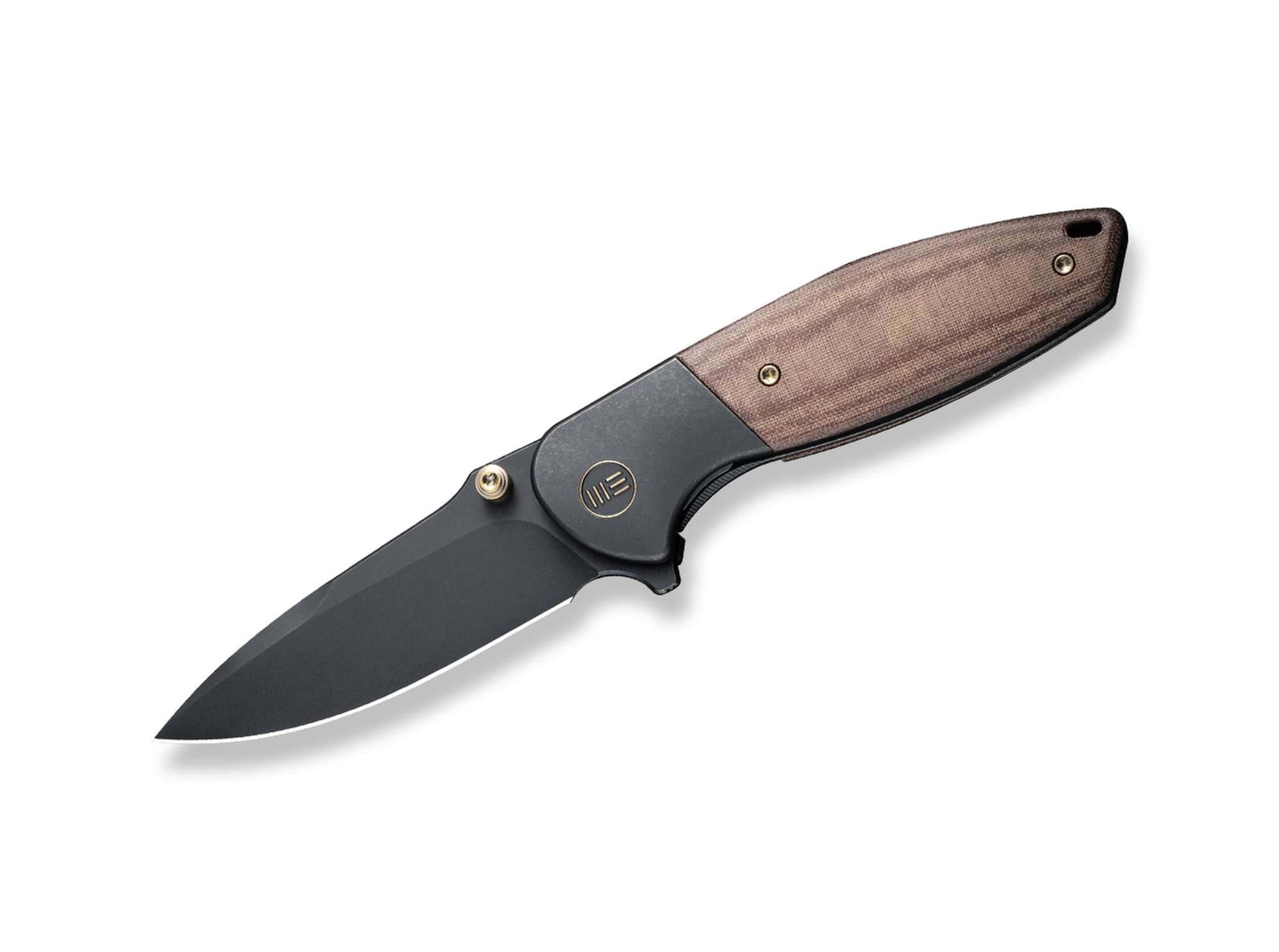Bild von WE Knife - Nitro Mini Black Titanium Micarta Brown