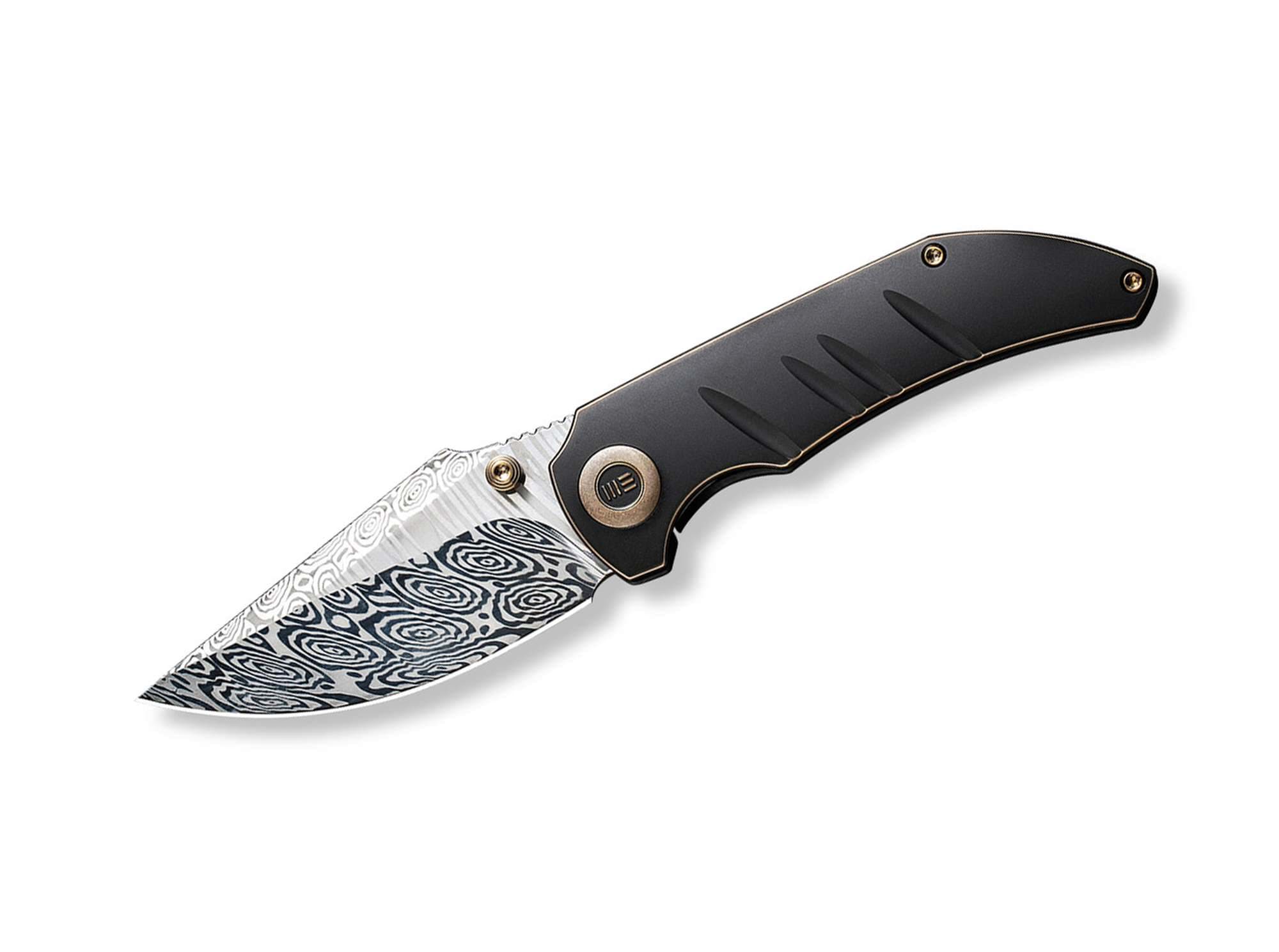 Bild von WE Knife - Riff-Raff Bronze & Black Titanium Damascus