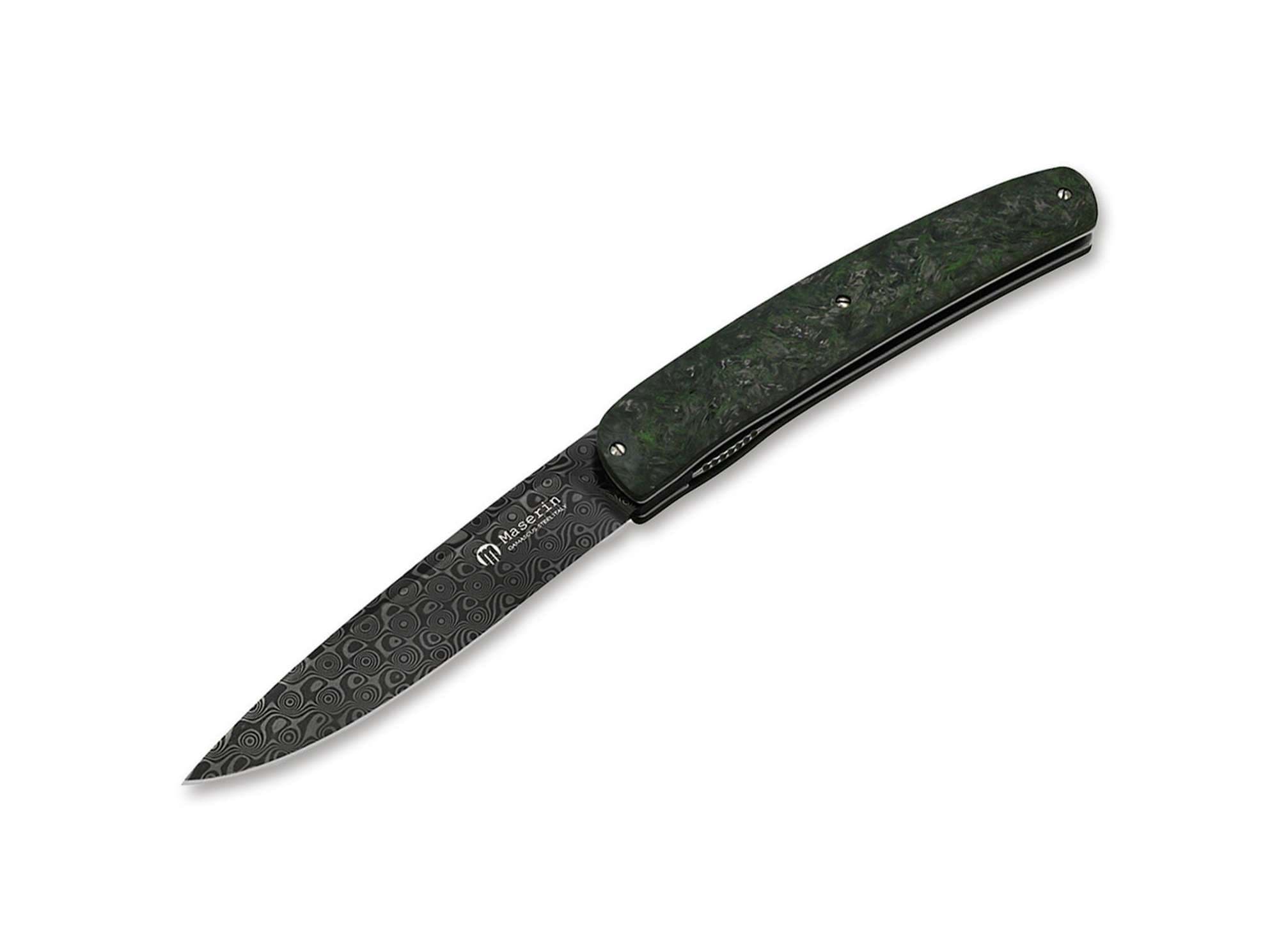 Bild von Maserin - Gourmet Knife Damascus CF Green