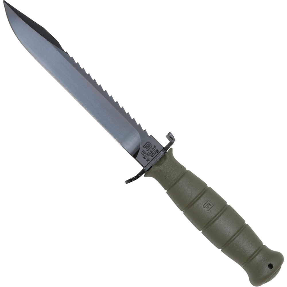 Immagine di Glock - Coltello da campo originale con dorso seghettato Battlefield Green