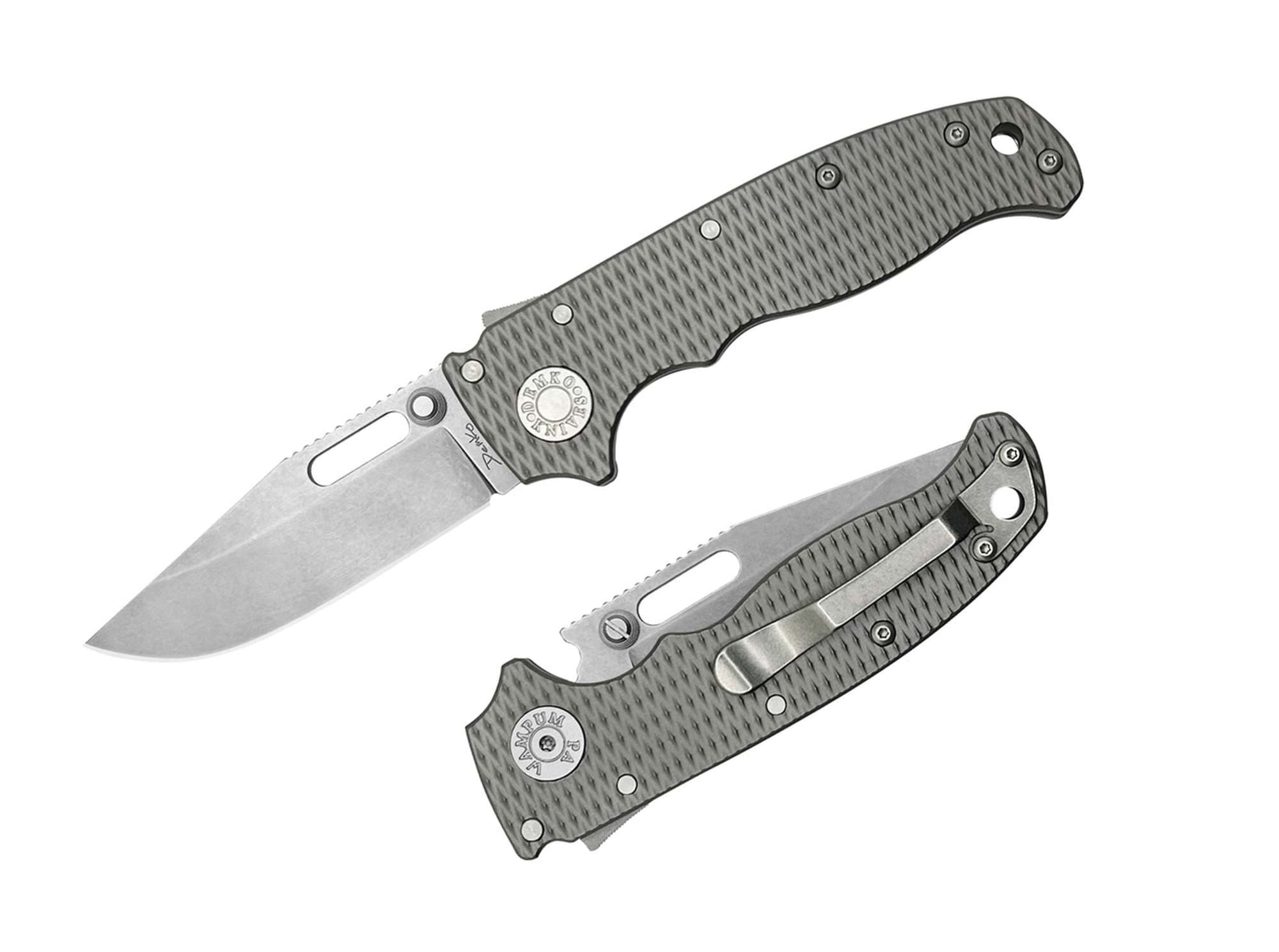 Picture of Demko Knives - AD 20.5 Clip Point 20CV Titanium Milled