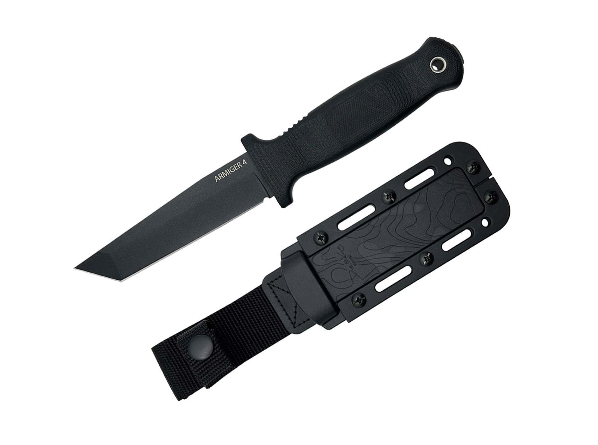 Picture of Demko Knives - Armiger 4 Tanto Point 80CRV2 TPR Black