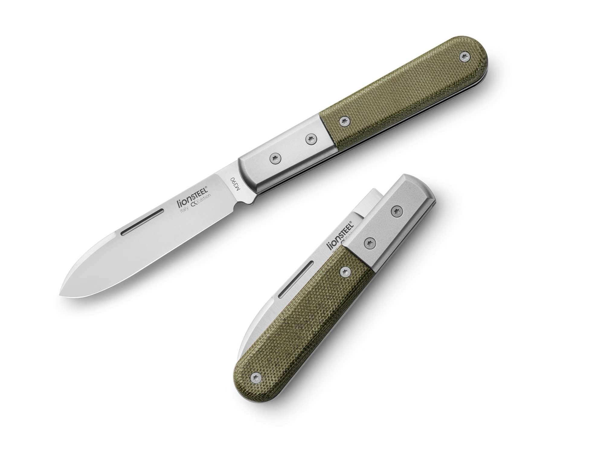 Bild von LionSteel - Roundhead Barlow Canvas Micarta Green