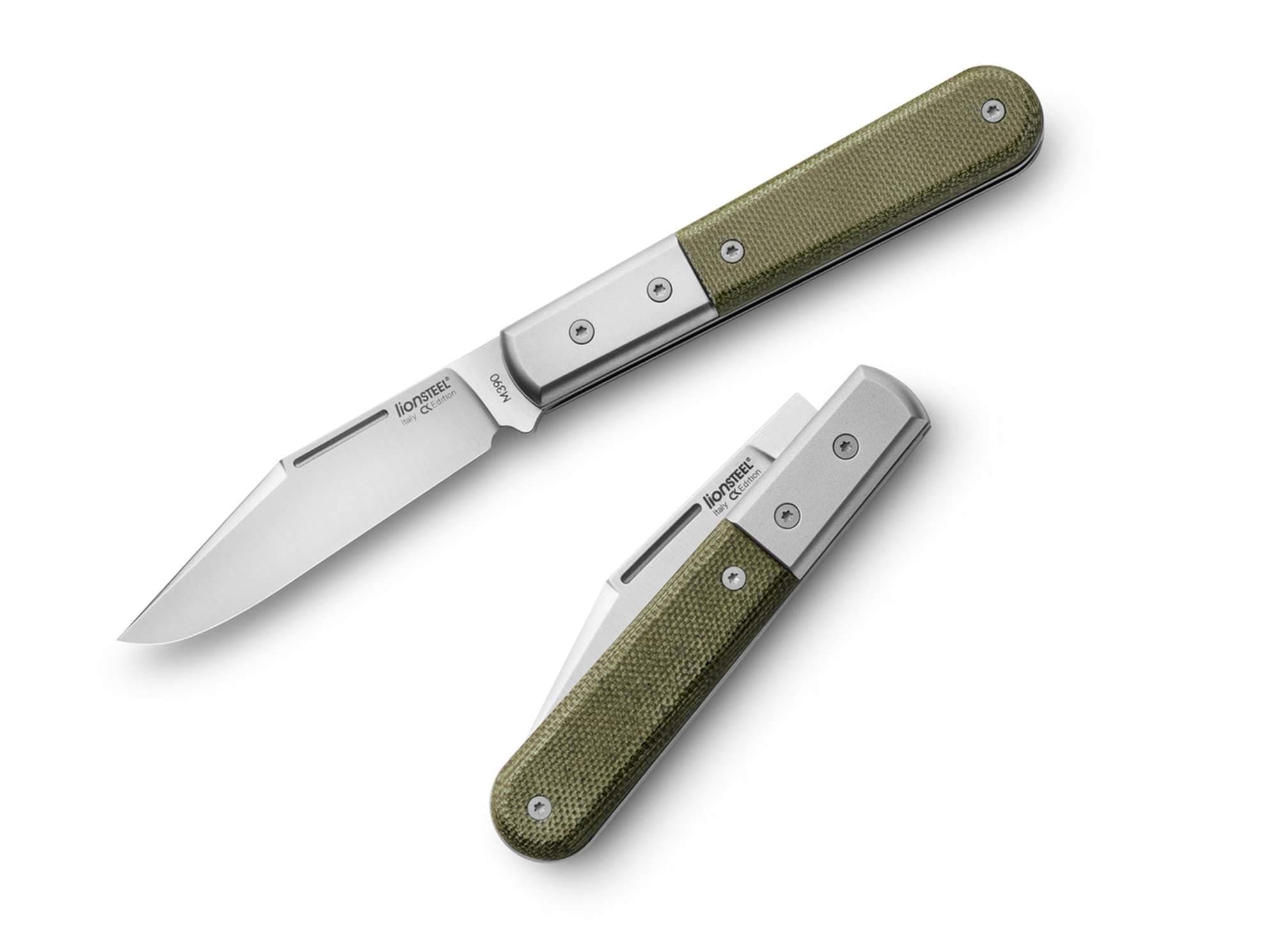 Bild von LionSteel - Shuffler Barlow Canvas Micarta Green