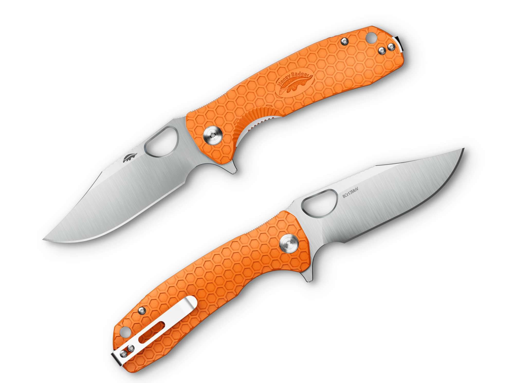 Bild von Honey Badger - Clippoint Large Orange