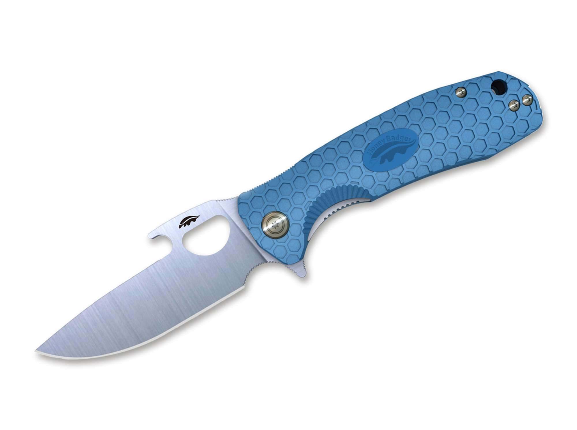 Bild von Honey Badger - Opener Small Blue 8Cr13MoV DP