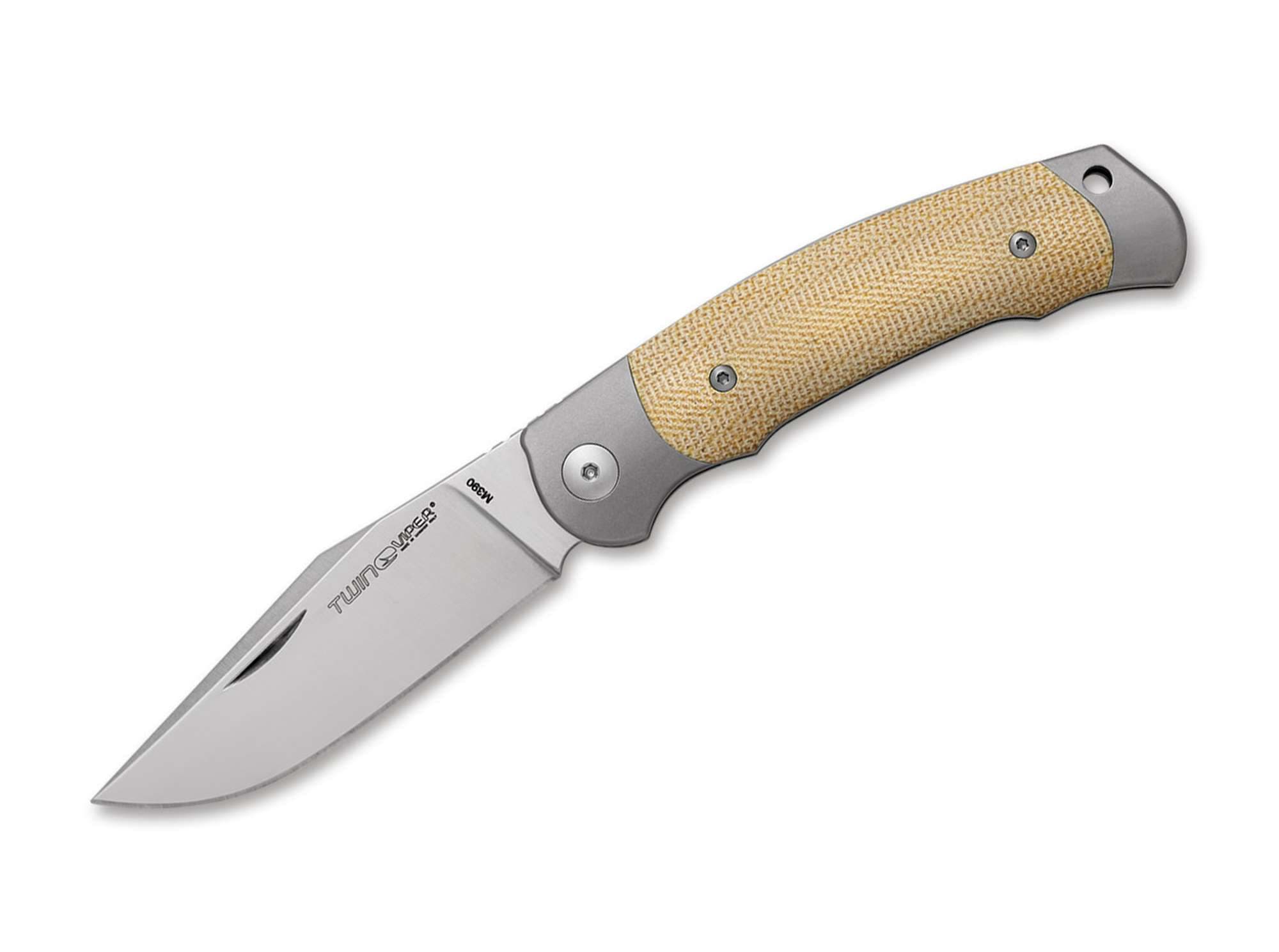 Picture of Viper - Twin Titanium Micarta Natural