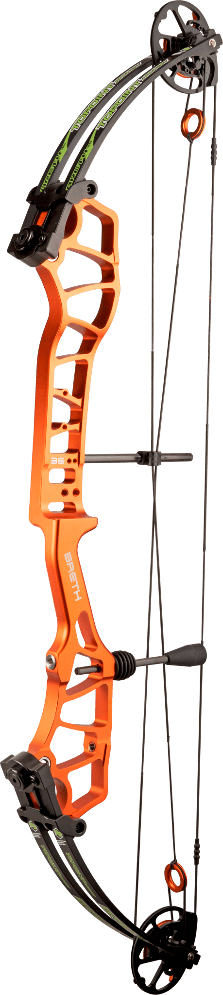 Bild von Topoint - Breth 36 SD 30-40 lbs 24-27" RH Anodized Orange