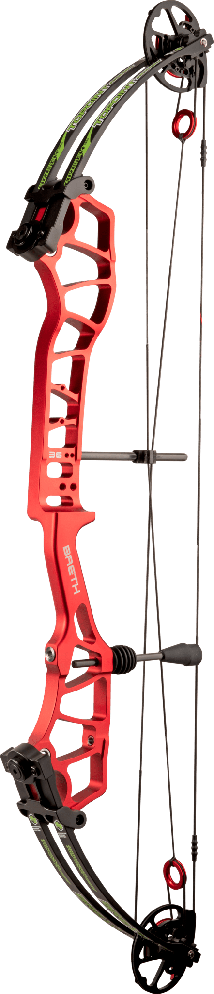 Bild von Topoint - Breth 36 SD 30-40 lbs 24-27" RH Anodized Red