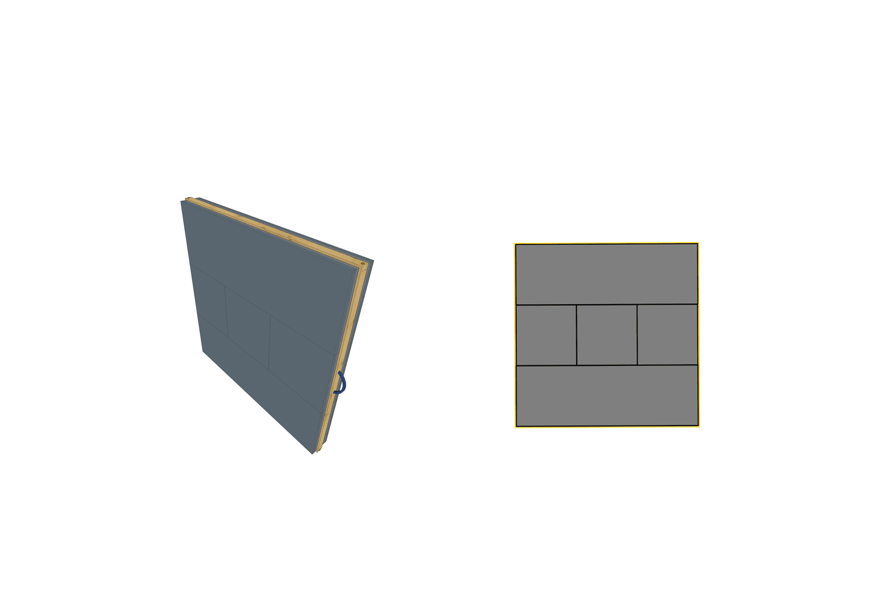 Bild von Danage - Domino A2 132 x 132 x 14.5 cm 5 x 14.5 cm Center