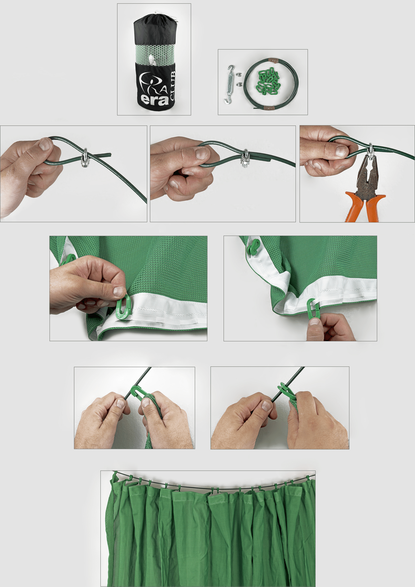 Bild von Era - Net Club Green Standard H 240 x L 1200 cm