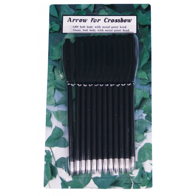 Picture of Plastic Bolts 12-Pack for Crossbow Pistols Black