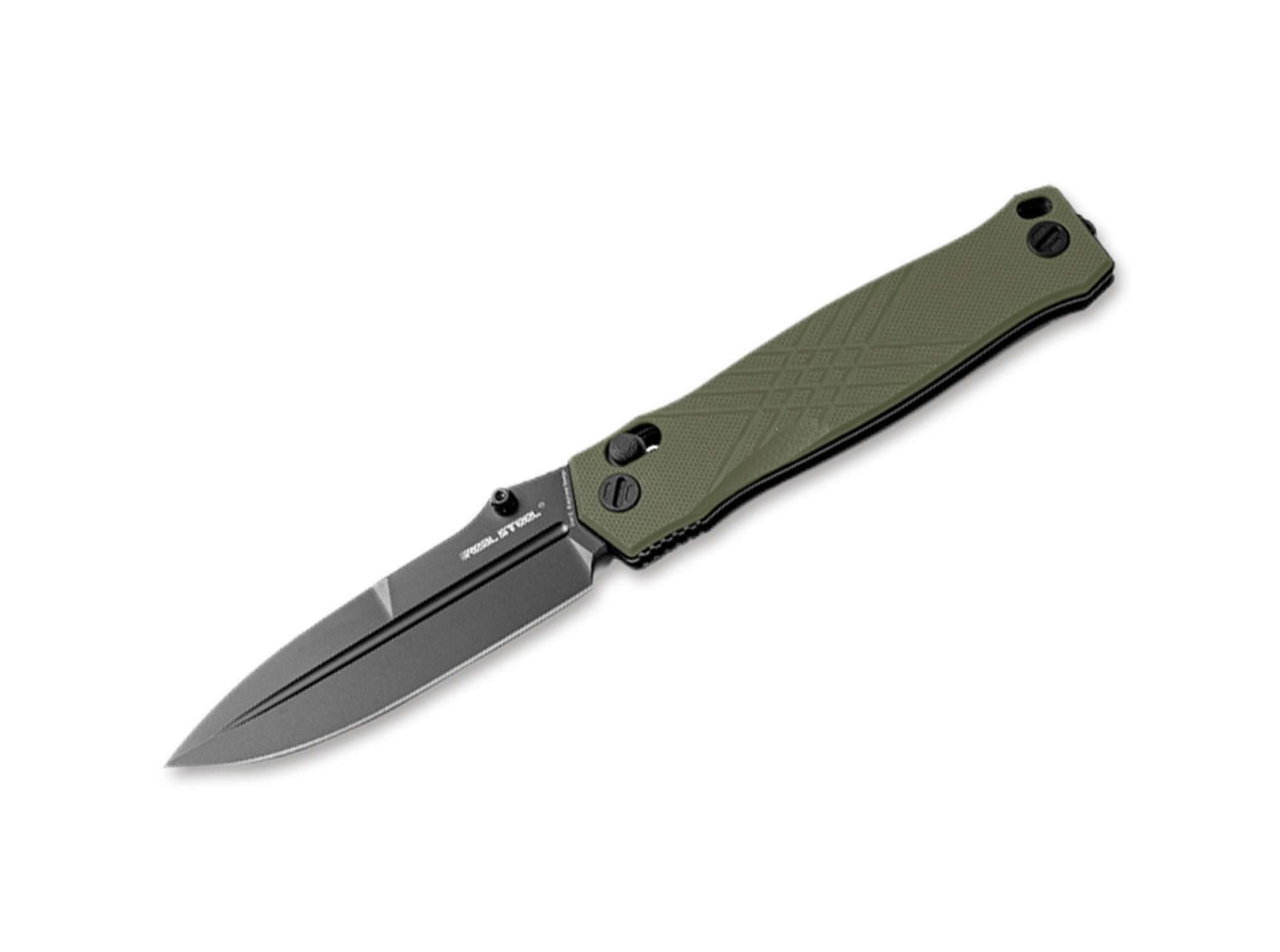 Image de Real Steel - Muninn G10 OD Green Black Blade