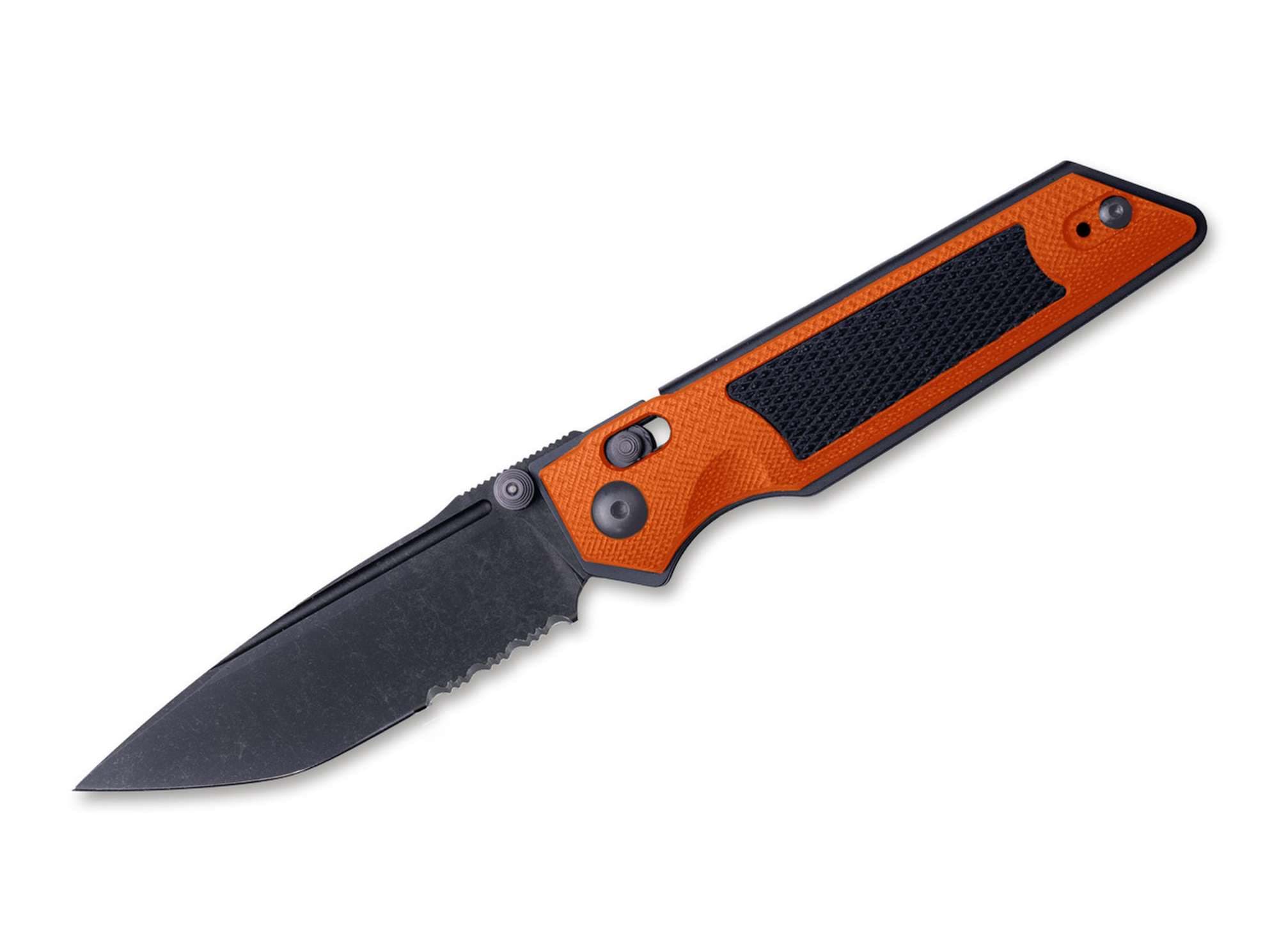 Bild von Real Steel - Sacra TAC Serrated G10 Orange & Black