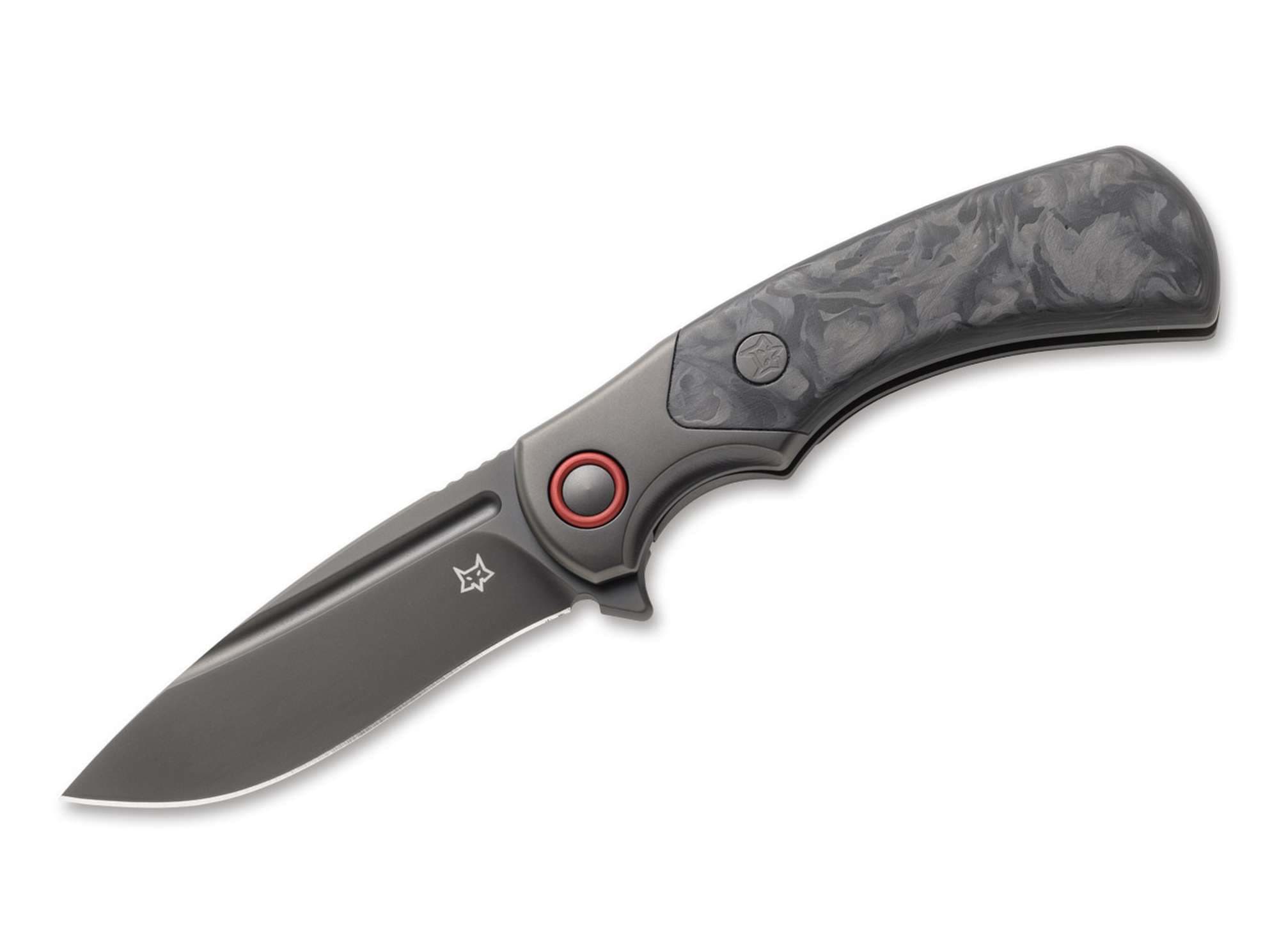 Bild von Fox Knives - 40° Anniversary Knife Marble Carbon Titan Black