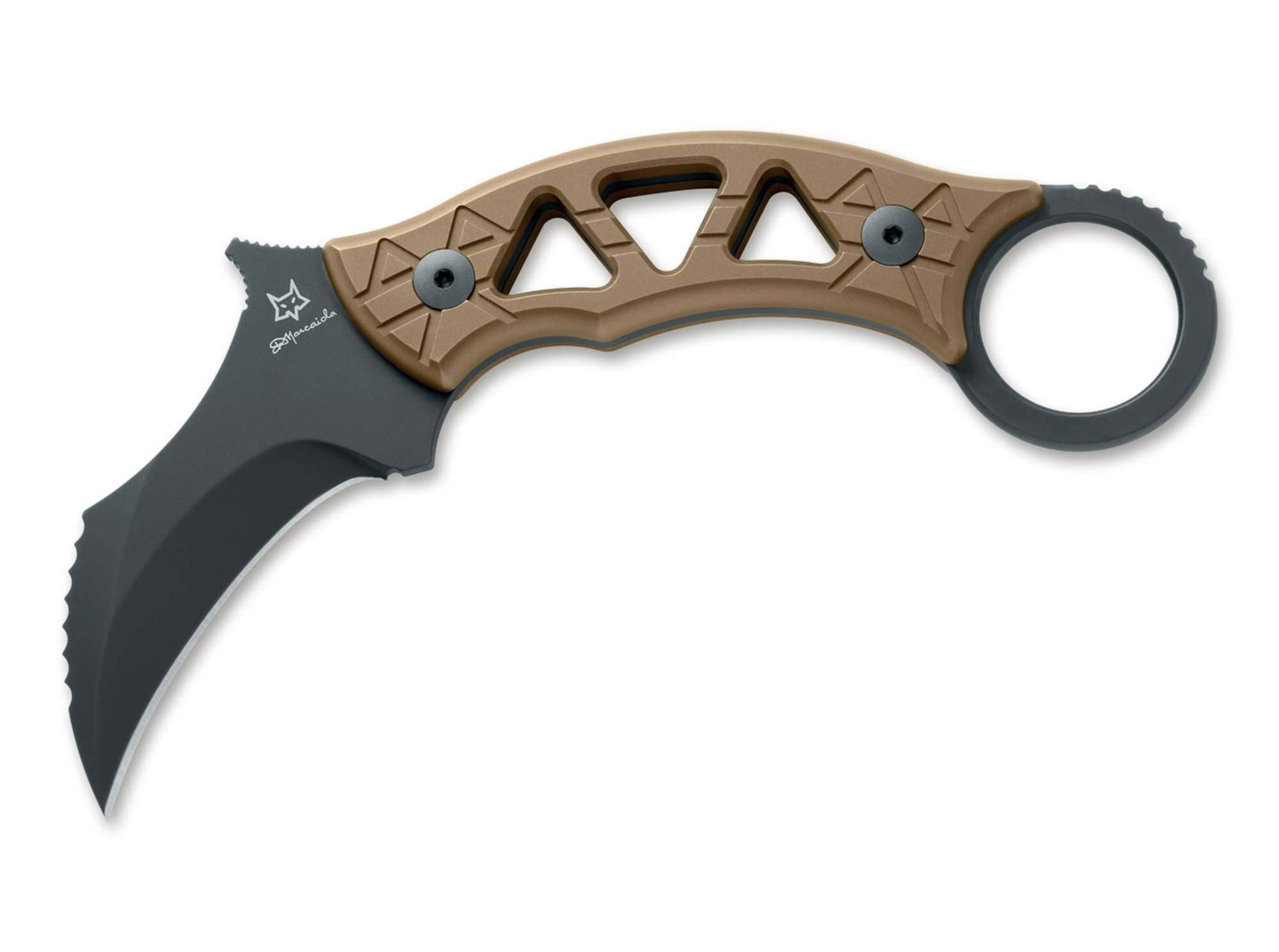 Bild von Fox Knives - Tribal K Fixed Titanium Bronze Black PVD