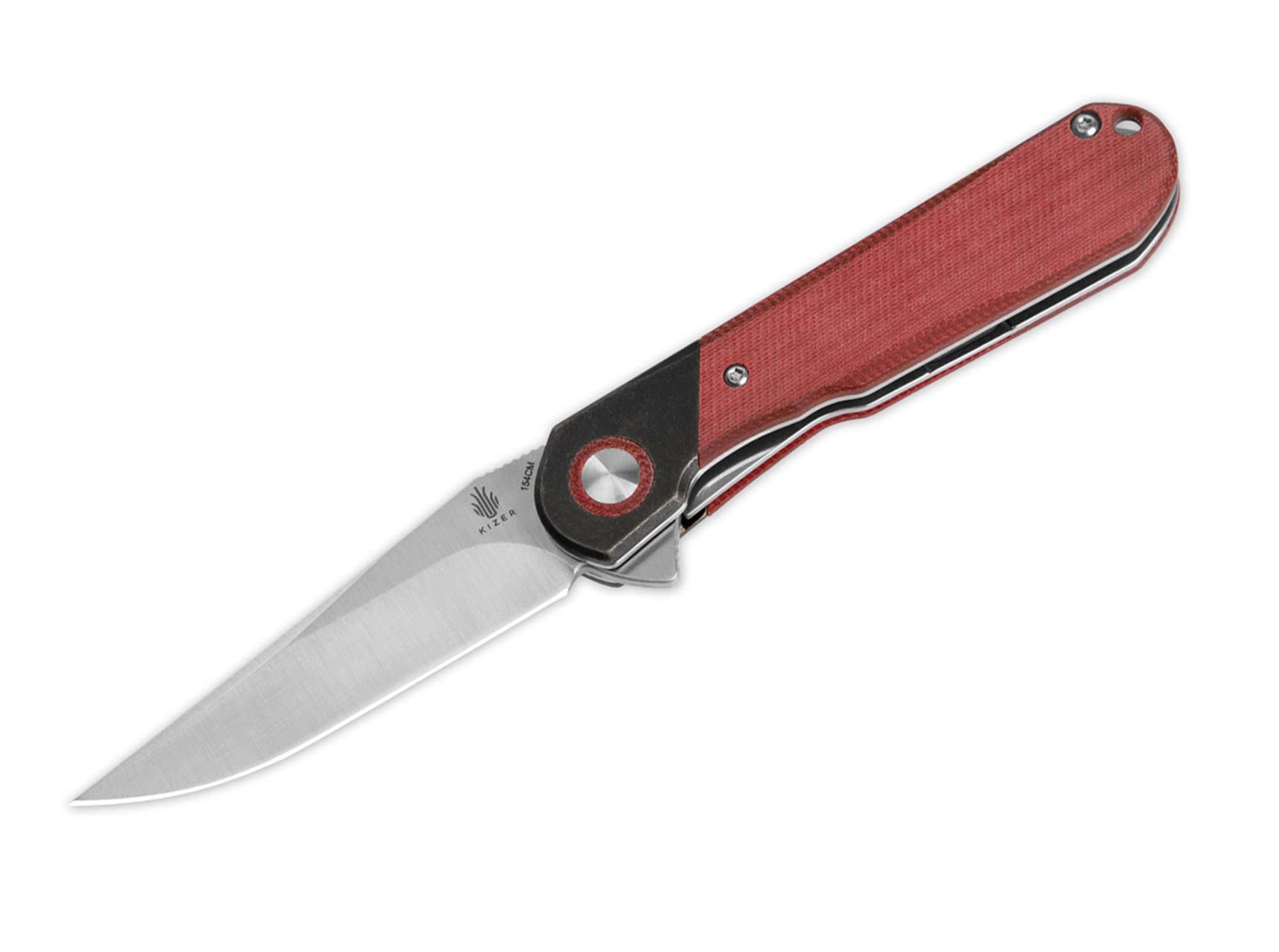 Immagine di Kizer - Comet Denim Micarta Rosso