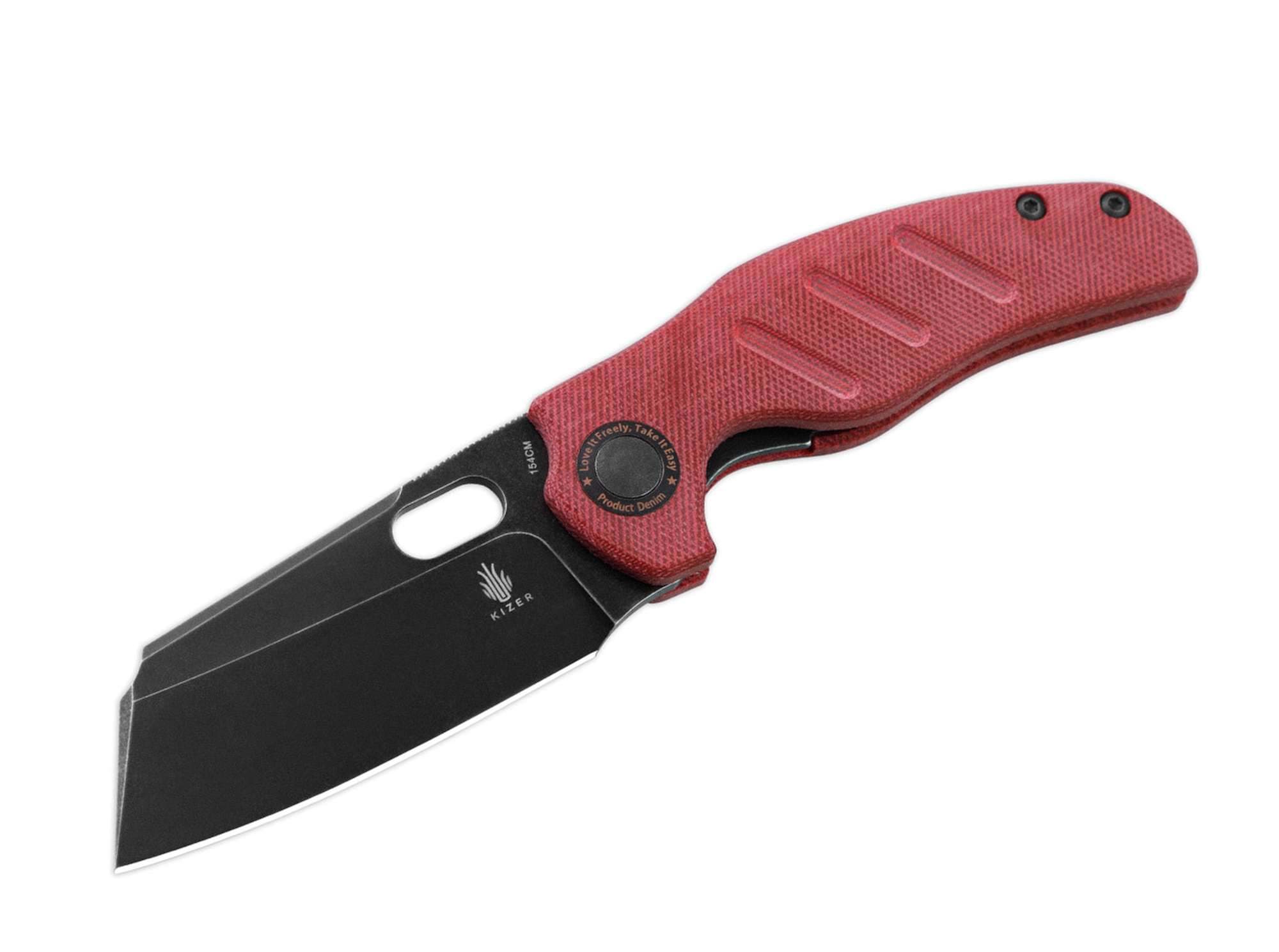 Immagine di Kizer - Sheepdog C01C Denim Micarta Rosso