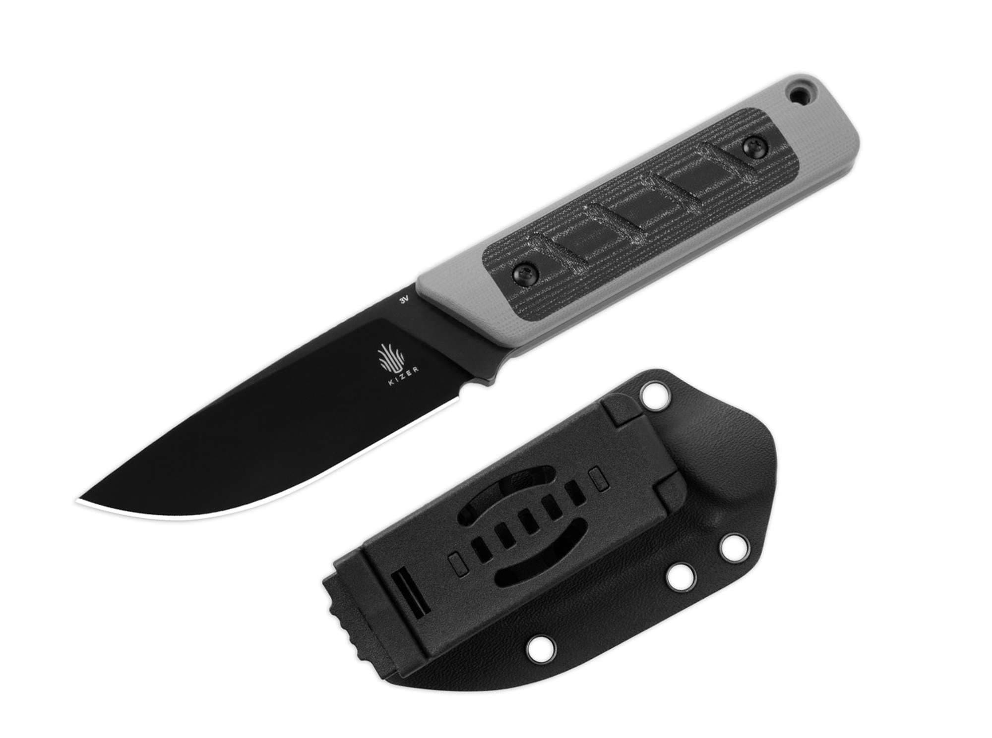 Bild von Kizer - Smolt G10 Grey Micarta Black