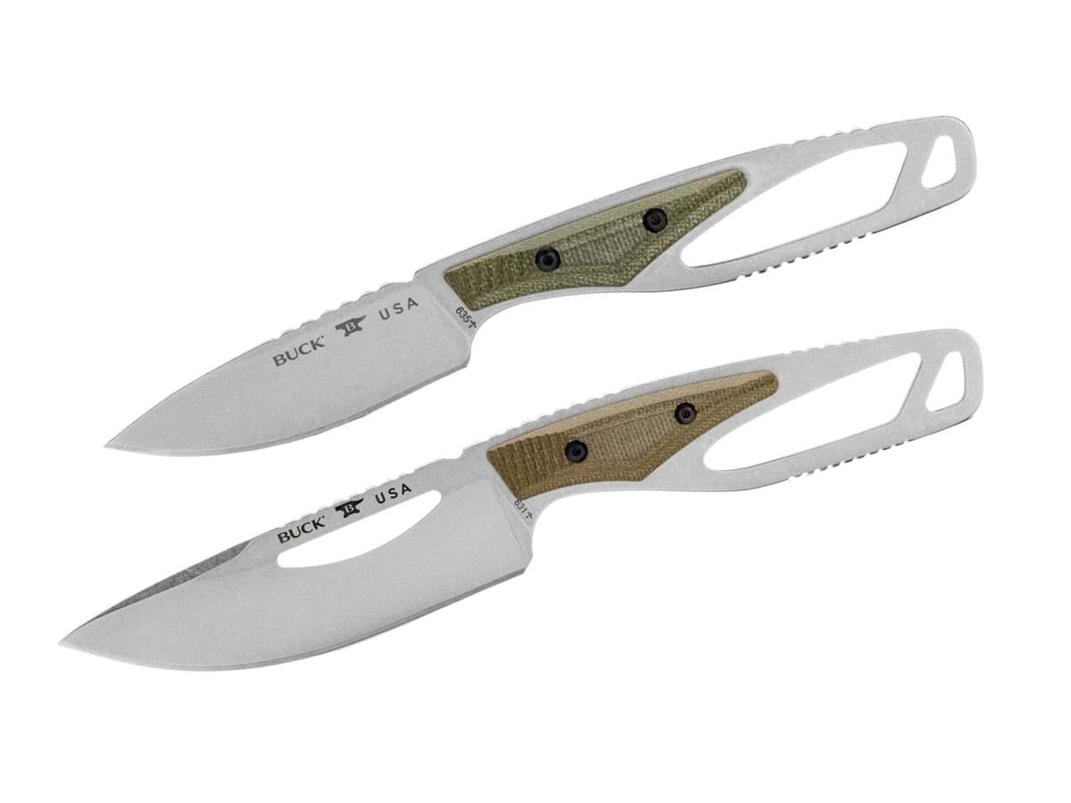 Bild von Buck Knives - Paklite Combo Kit Pro OD Green Micarta (631 & 635)