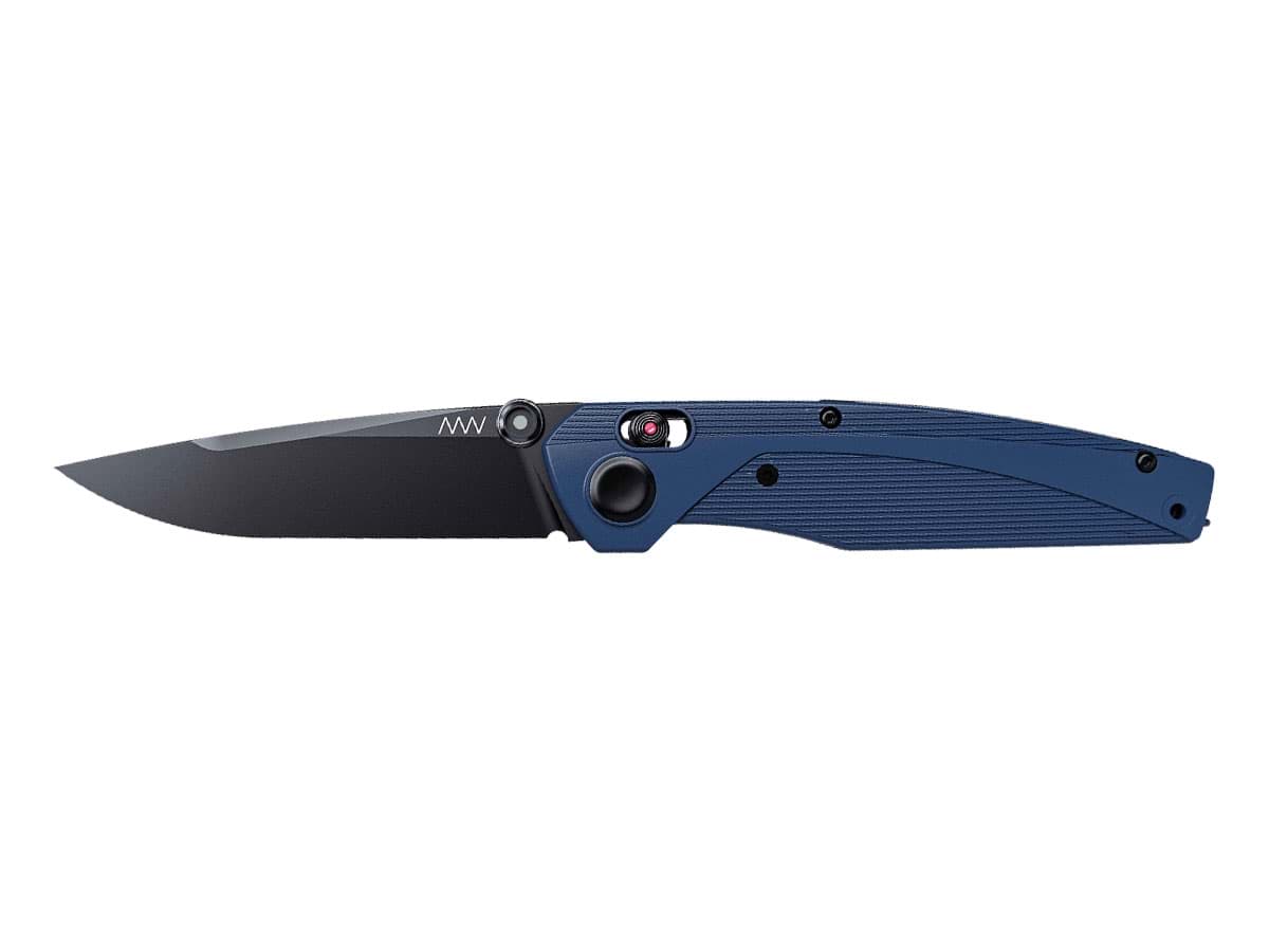 Bild von ANV Knives - A100 BB DLC Sleipner GRN BLU Alock